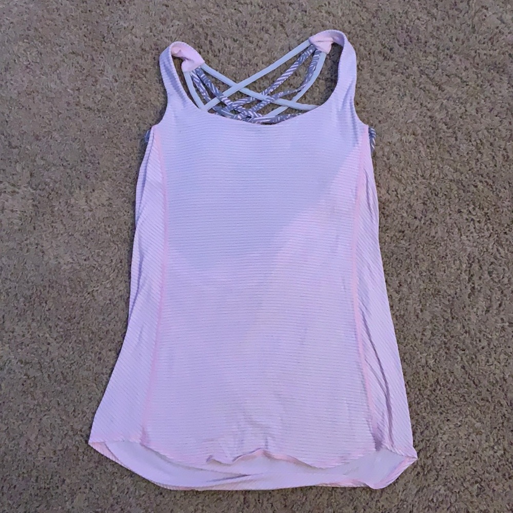 Lululemon Pink Low Back Workout Top